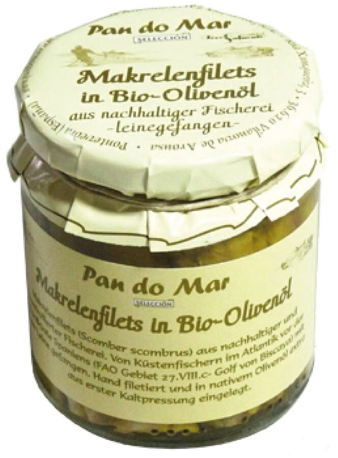 Makrelenfilets in Bio-Olivenöl 220g 