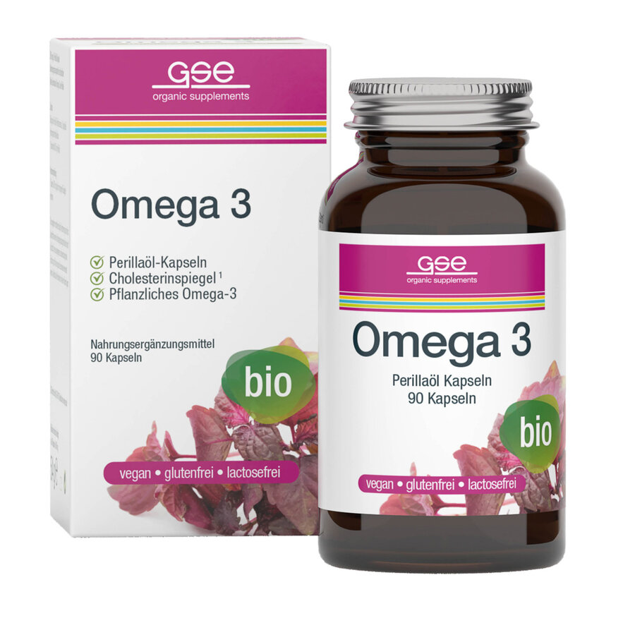  BIO Omega 3 - Perillaöl, 90 Kapseln à 600 mg 54g 