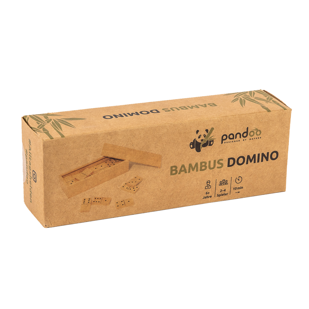  Domino Doppel 6 aus Bambus